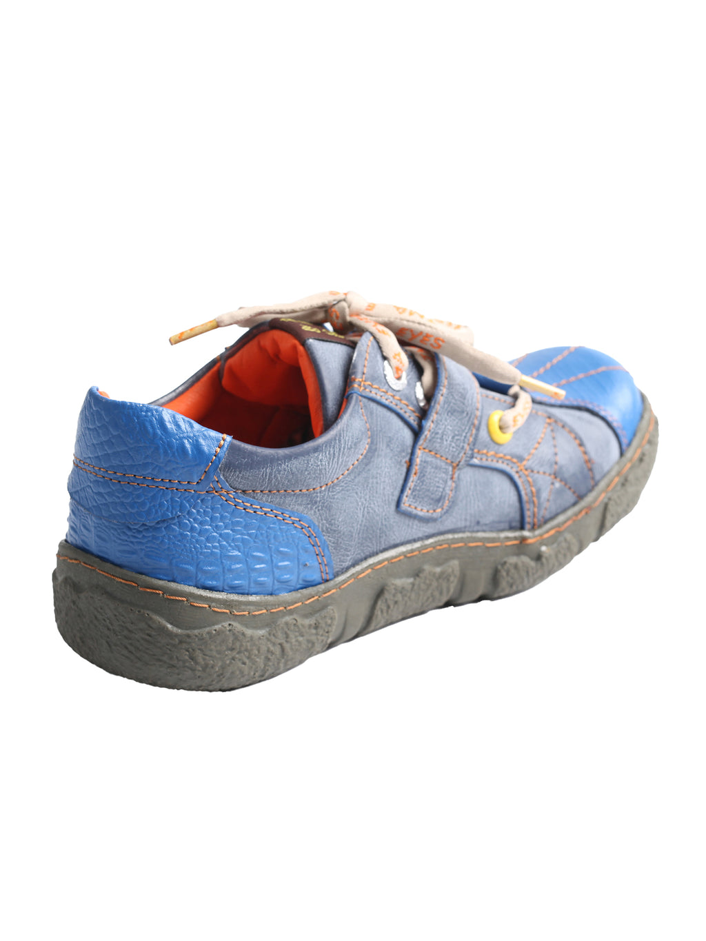 TMA EYES Hand Stitching Leather and Washed PU Leather Flat Women's Shoes with Plus Size