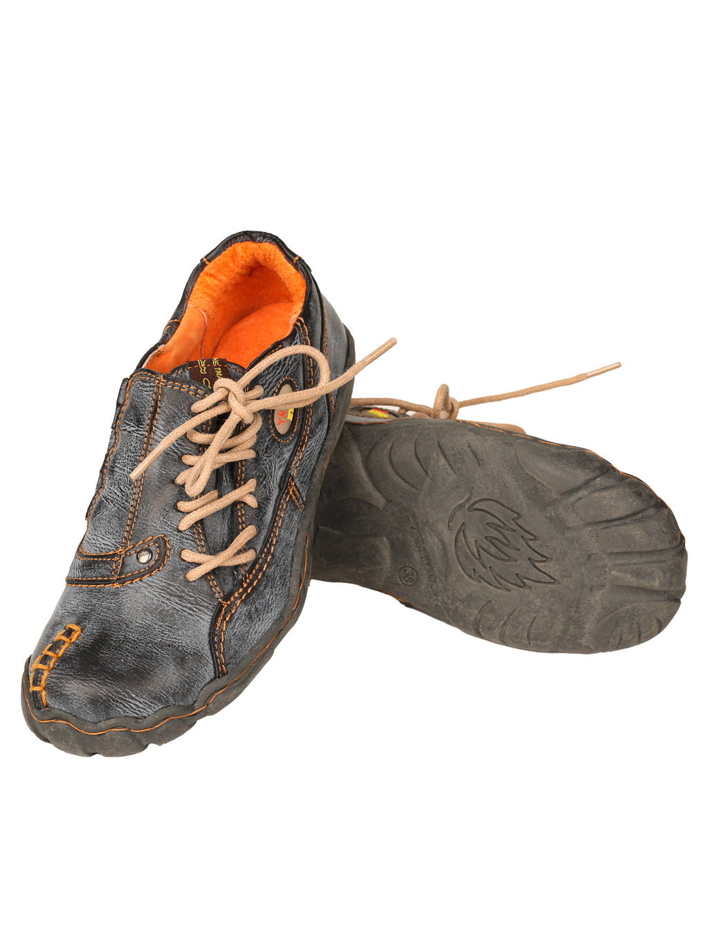 TMA EYES Five Finger Sole Side Lace-up Leather Women Casual Shoes
