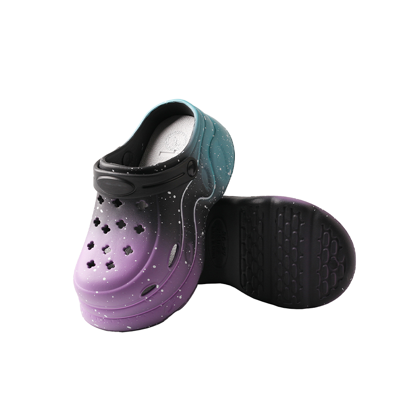 TMA EYES Women's Gradient Color Clogs - Slip-On Platform Graden Clogs with Rotatable Strap Non-Slip & Breathable