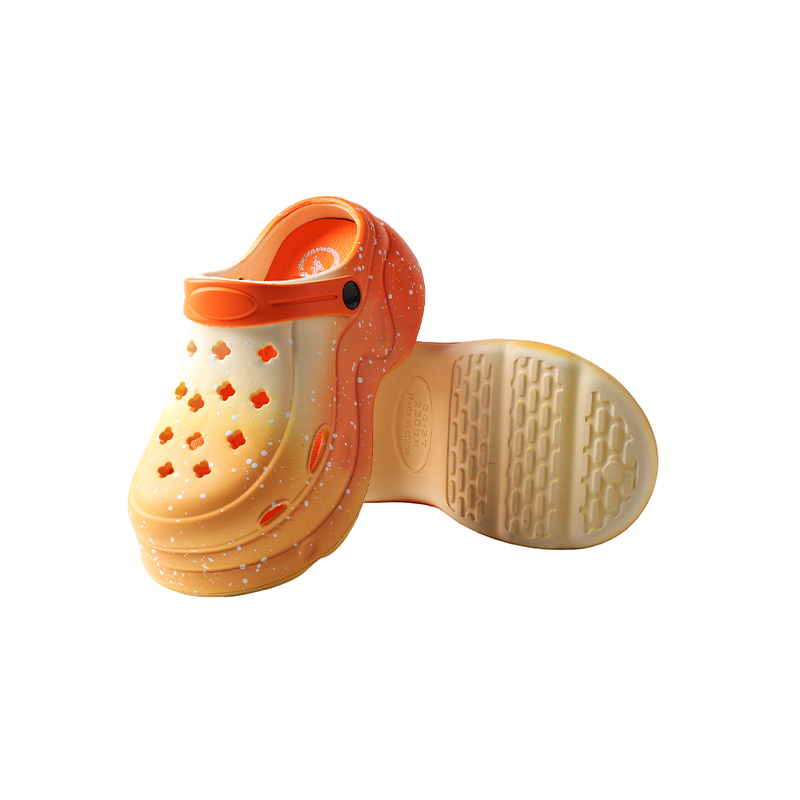 TMA EYES Women's Gradient Color Clogs - Slip-On Platform Graden Clogs with Rotatable Strap Non-Slip & Breathable