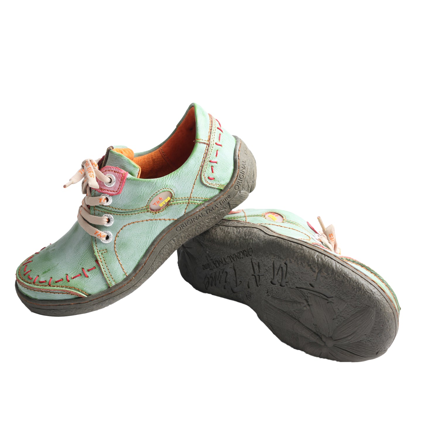 TMA EYES Hand Stitching Leather Women's Sneaker