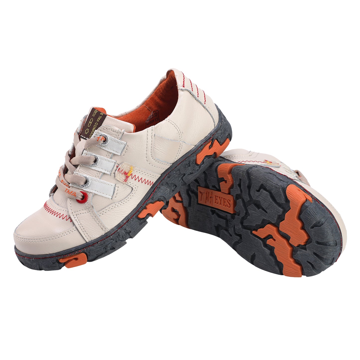 TMA EYES Genuine Leather Women's Flat Fashion Sneaker Shoes for Outdoor