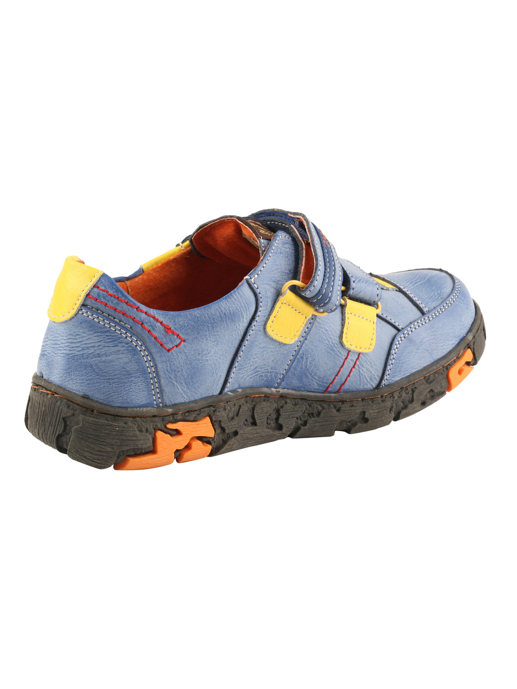 TMA EYES  Women's Walking Leather Shoes Hook and Loop Casual Shoes