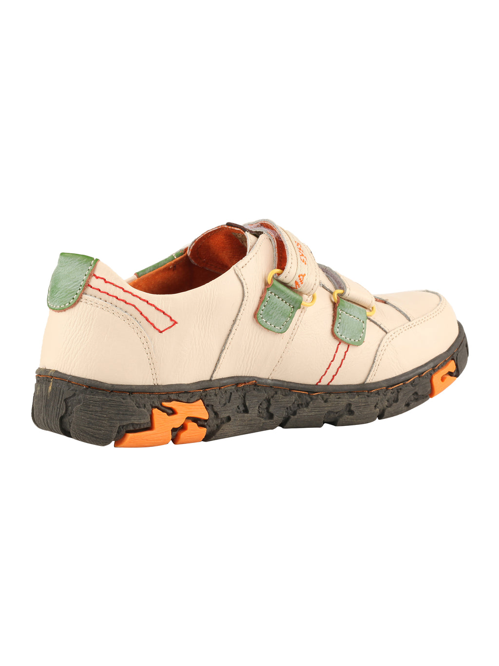 TMA EYES  Women's Walking Leather Shoes Hook and Loop Casual Shoes
