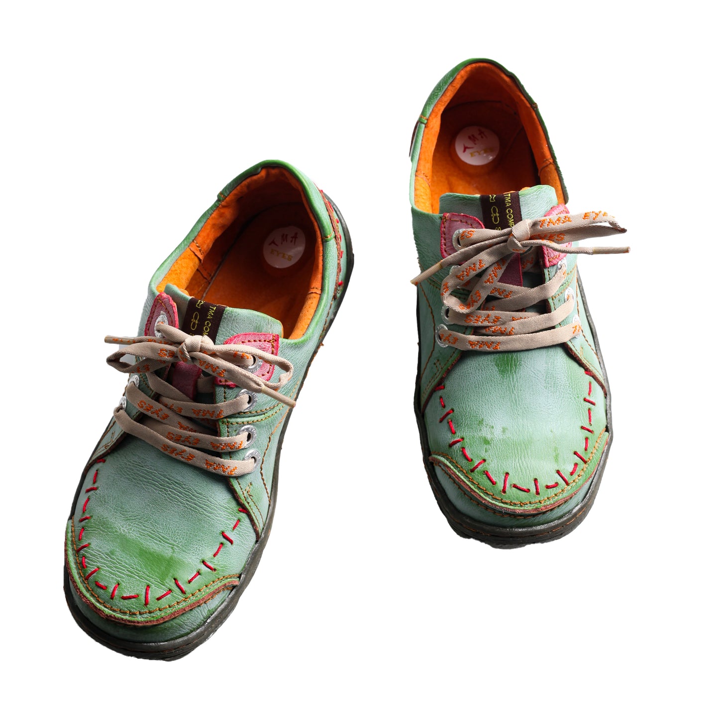 TMA EYES Hand Stitching Leather Women's Sneaker