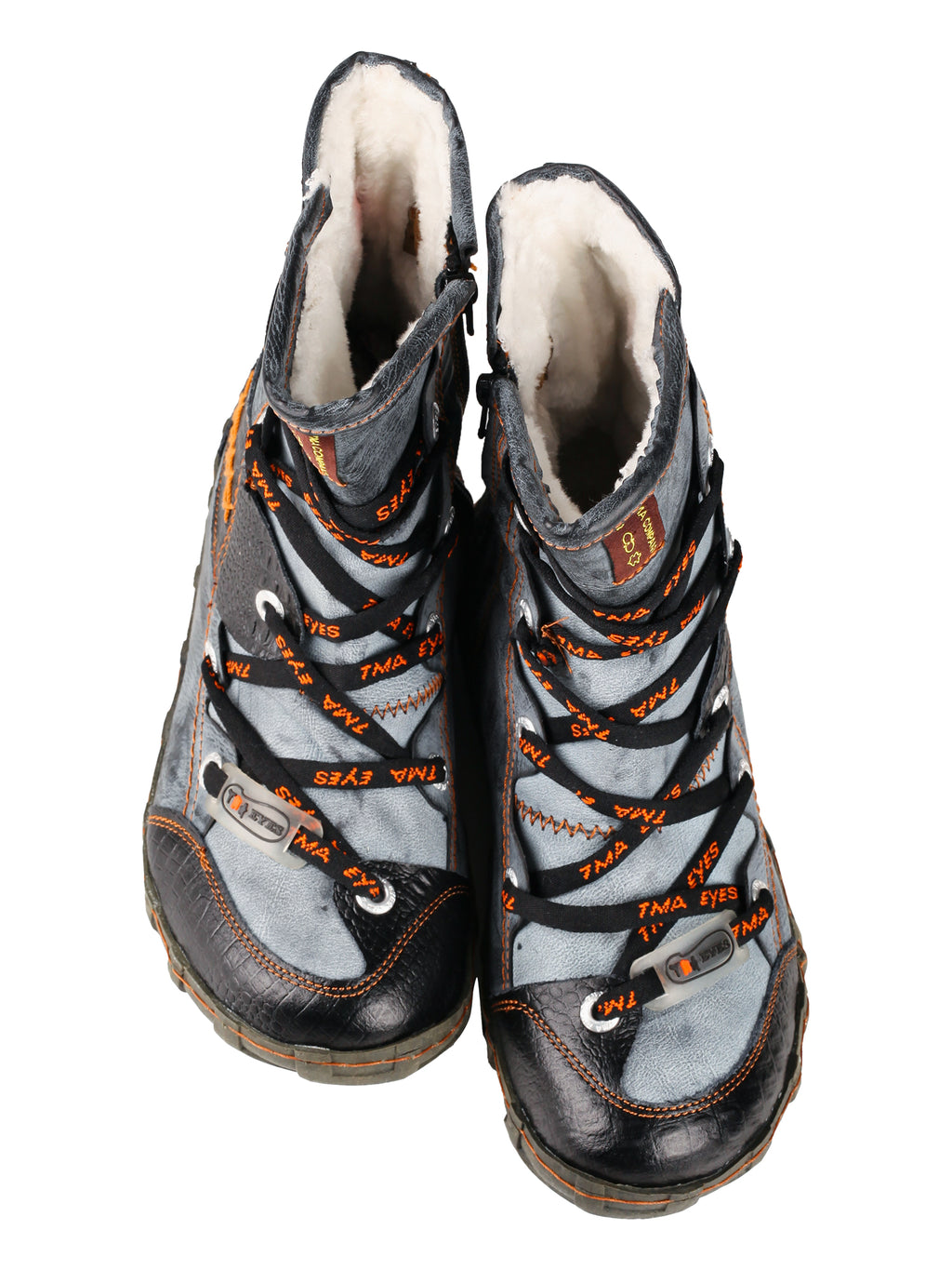TMA EYES Women's Camo PU Leather Fashion Short Duck Boots