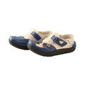 TMA EYES Women's Retro Blue and White Color Block Platform Closed Toe Sandals, Adjustable Strap, Breathable Hollow Out Fashion Casual Shoes