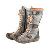 TMA EYES Hot Style Travel Modern Hand‑Sewn PU Fleece Lined Warm Winter City Women's Flat Calf Boots