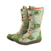 TMA EYES Hot Style Travel Modern Hand‑Sewn PU Fleece Lined Warm Winter City Women's Flat Calf Boots