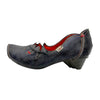 TMA EYES & MAiA Unique Hollow Raised Toe Witch Style Women's Low Heel Thick Heel Leather Shoes