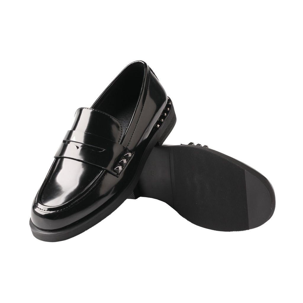 TMA EYES Classic Women’s Smooth Patent Leather Loafers – Comfortable Low Heel Slip-On Shoes for Women, Stylish & Versatile Casual/Office Wear