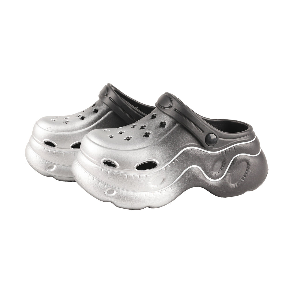 TMA EYES Women's Gradient Color Clogs - Slip-On Platform Graden Clogs with Rotatable Strap Non-Slip & Breathable