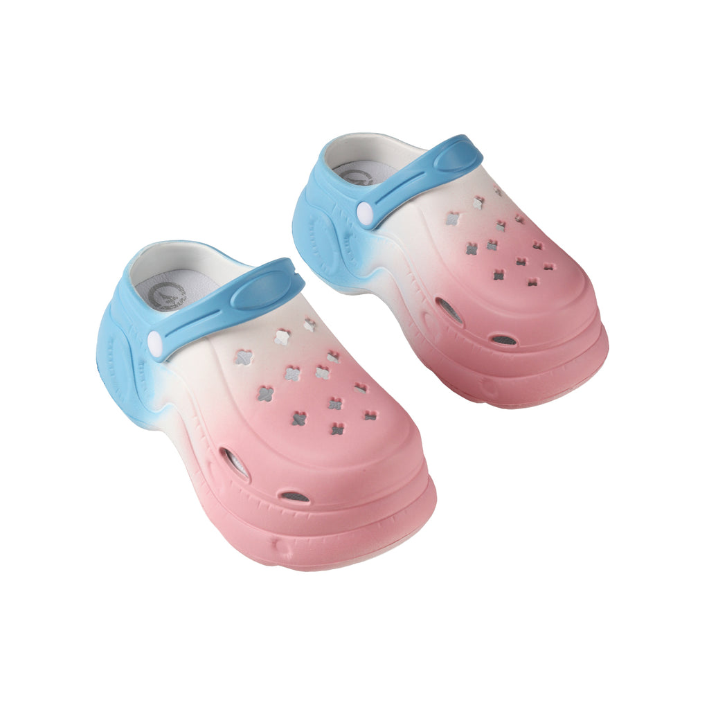 TMA EYES Women's Gradient Color Clogs - Slip-On Platform Graden Clogs with Rotatable Strap Non-Slip & Breathable