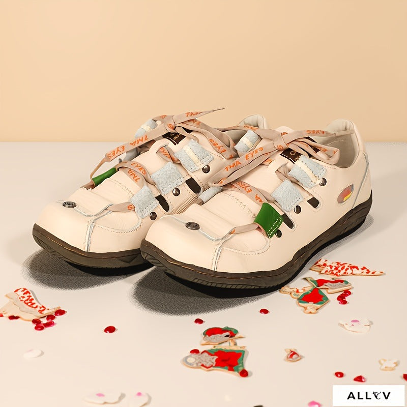 TMA EYES Women's Patchwork Leather Walking Sandal Shoes